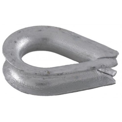 Коушы стального троса с глубокой канавкой, оцинков.