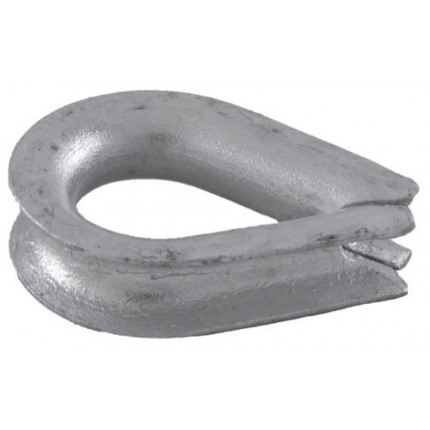 Коушы стального троса с глубокой канавкой, оцинков.