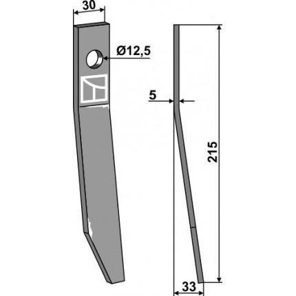 Палец левый