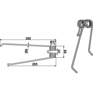 Пружинный зуб