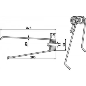 Пружинный зуб