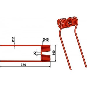 Пружинный зуб