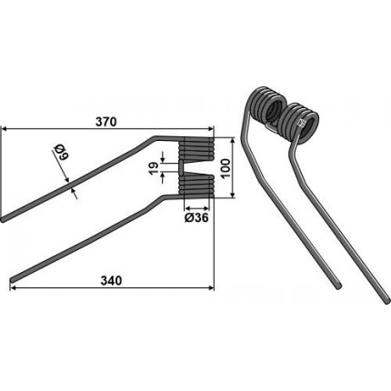 Пружинный зуб