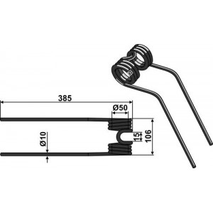 Пружинный зуб