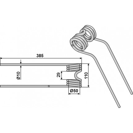 Пружинный зуб