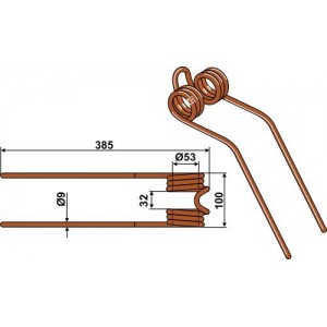 Пружинный зуб