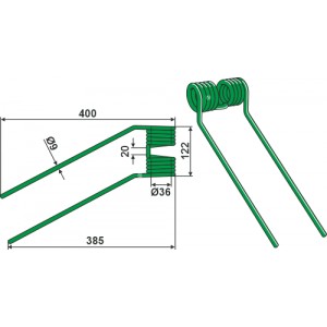 Пружинный зуб