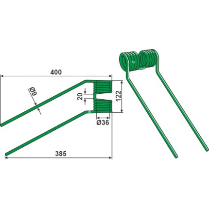 Пружинный зуб