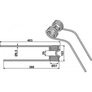 Пружинный зуб