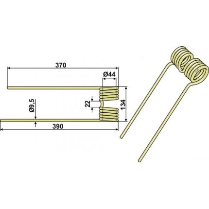 Пружинный зуб