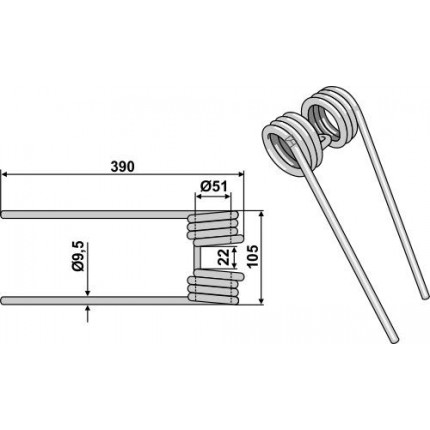 Пружинный зуб