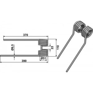 Зуб пружинный