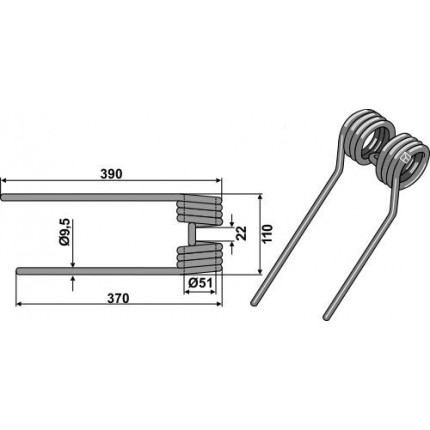 Зуб пружинный