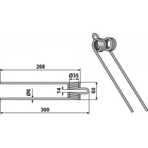 Пружинный зуб