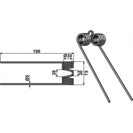 Зуб пружинный