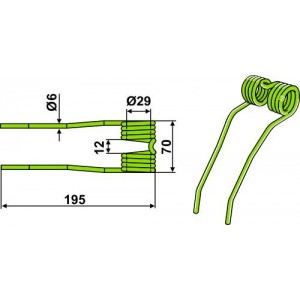 Зуб пружинный