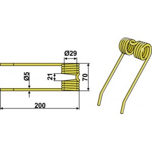 Пружинный зуб