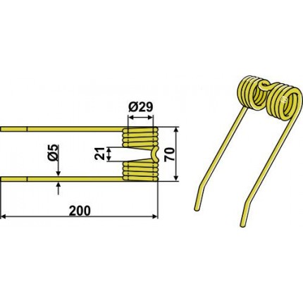 Пружинный зуб