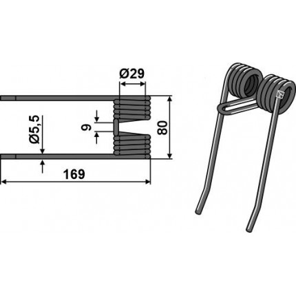 Пружинный зуб