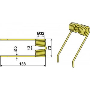 Пружинный зуб