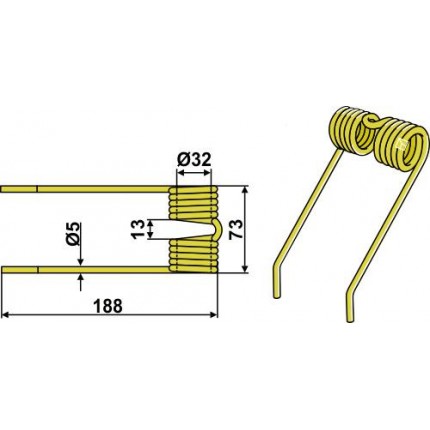 Пружинный зуб