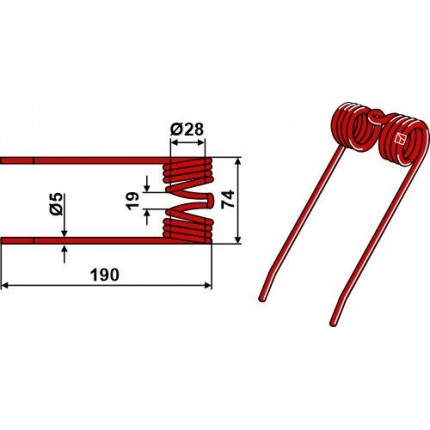 Пружинный зуб