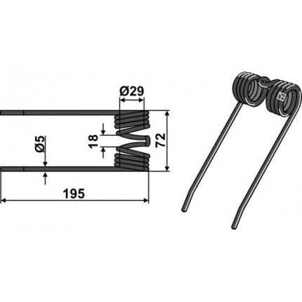 Пружинный зуб