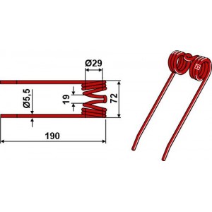 Пружинный зуб