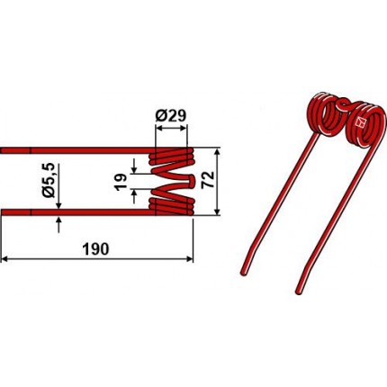 Пружинный зуб