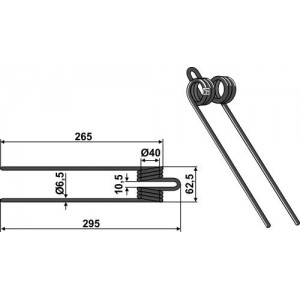 Пружинный зуб