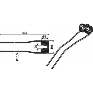 Пружинный зуб