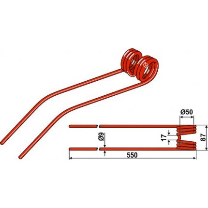 Зуб пружинный