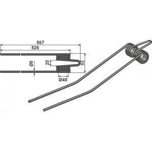 Пружинный зуб