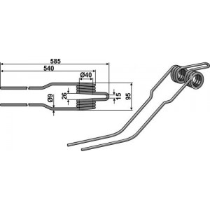 Пружинный зуб