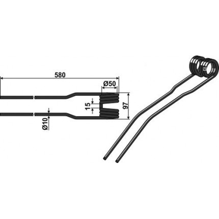 Пружинный зуб