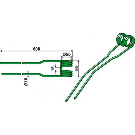 Пружинный зуб