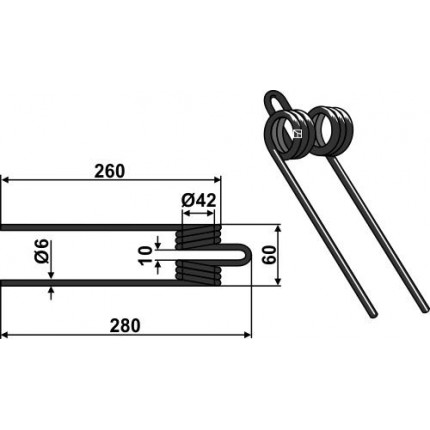 Пружинный зуб