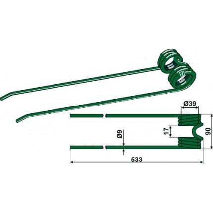 Пружинный зуб