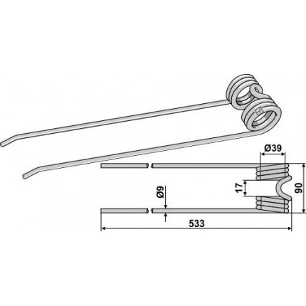 Пружинный зуб