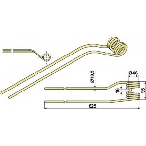 Пружинный зуб