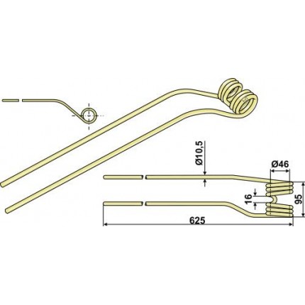 Пружинный зуб