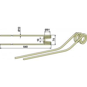 Пружинный зуб