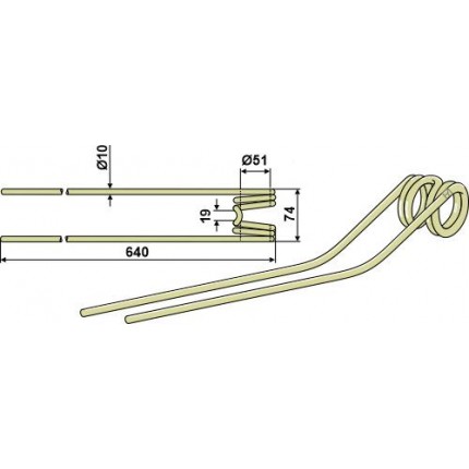 Пружинный зуб