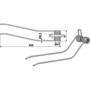 Пружинный зуб