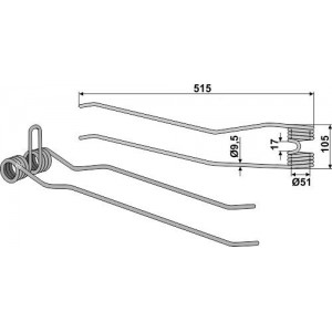Пружинный зуб