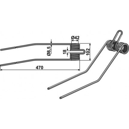 Зуб пружинный