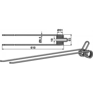 Пружинный зуб