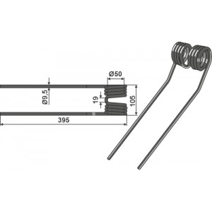 Пружинный зуб