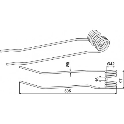 Пружинный зуб