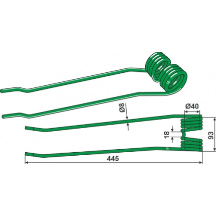 Пружинный зуб